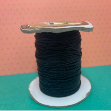1.5mm Silk Cord, Approx 5 Metres, Black