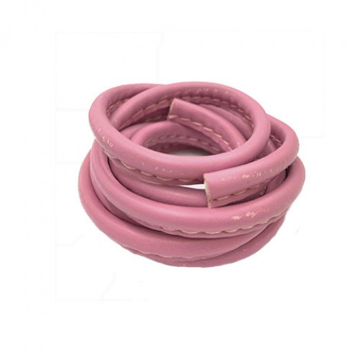 3 x 10mm Nappa Leather, Bubblegum Pink, 1 Metre