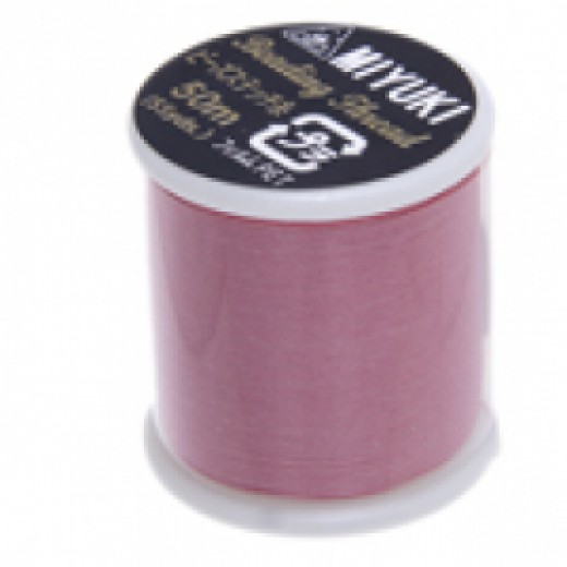 Pink Miyuki Beading Thread - 50m reel