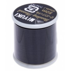 Black Miyuki Beading Thread - 50m reel