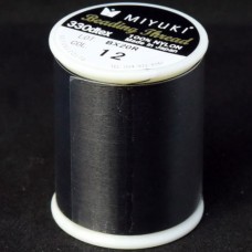Black Miyuki Beading Thread - 500m reel