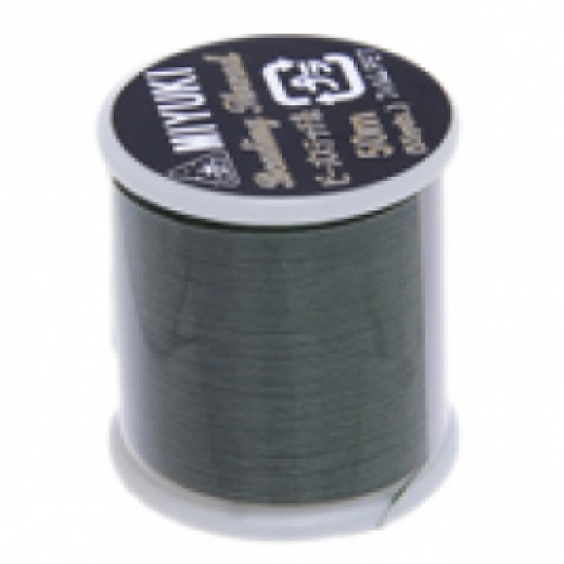 Green Miyuki Beading Thread - 50m reel