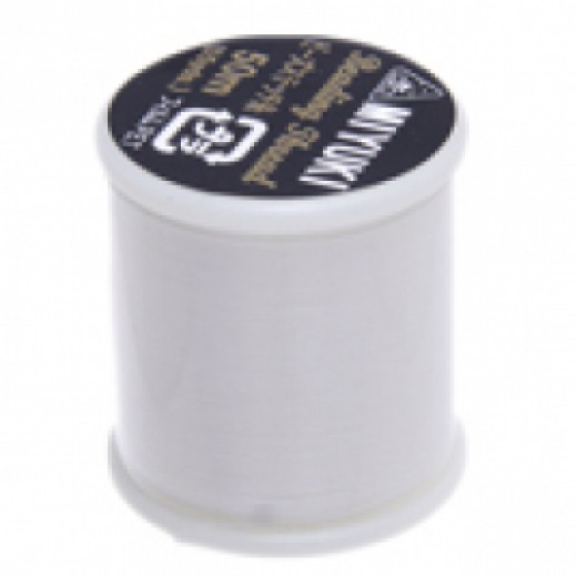 White Miyuki Beading thread - 50m reel