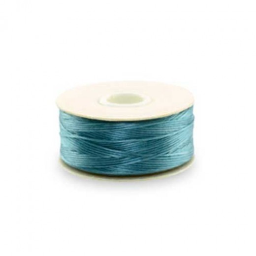 Turquoise Nymo Beading Thread, Size D, 0.30 mm, 