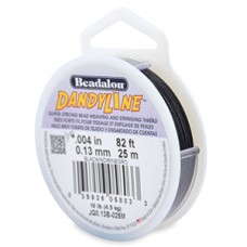 Dandyline 0.13mm Diameter Thread in Black 25M