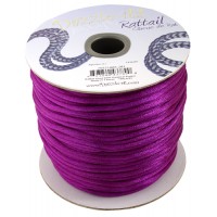 2mm Rattail Cord, Cardinal Purple, priced per 5 metre