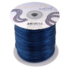 Rattail Cord 3mm Navy Blue, 5 Metres