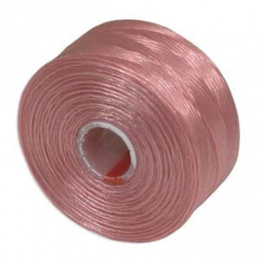 Pink S-Lon D Tex 45 beading cord