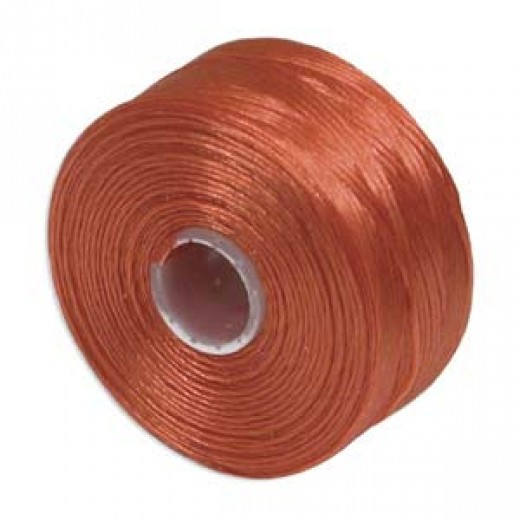 Orange S-Lon D Tex 45 beading cord