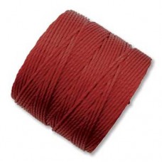 Dark Red S-Lon 0.5mm Bead Cord on 77 yard Spool