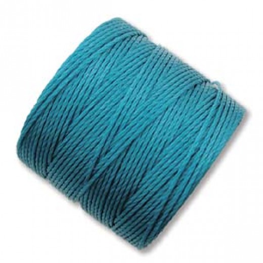 Teal S-Lon 0.5mm Bead Cord on 77 yard Spool