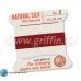Garnet Griffin Silk Thread with Needle, Size 2, 0.45mm dia. 2m long