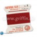 Garnet Griffin Silk Thread with Needle, Size 8, 0.80mm dia. 2m long