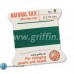 Green Griffin Silk Thread with Needle, Size 6, 0.7mm dia. 2m long