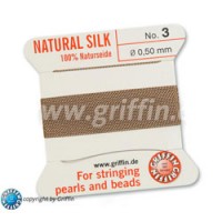 Beige Griffin Silk Thread With Needle