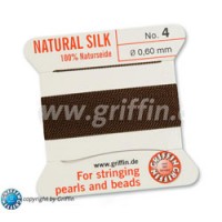 Brown Griffin Silk Thread For Stringing Pearls