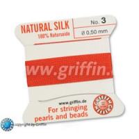 Coral Griffin Silk Thread For Stringing Pearls