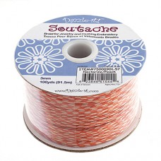 2-Tone Peach / Nectarine 3mm Soutache, 10 Metre Length