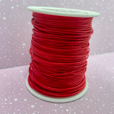 0.6mm Waxed Cotton Cord, 10 Metres, Red