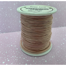 0.6mm Waxed Cotton Cord, 10 Metres, Rose