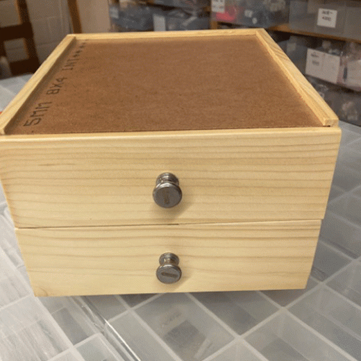 Beadalon, Wooden Two Drawer Storage Box, 207A-003