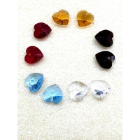 Swarovski Hearts, pack of 10 Swarovski Hearts, pack of 10
