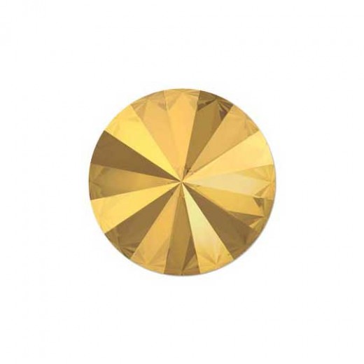 12mm Crystal Metallic Foiled Sunshine Swarovski Rivoli 