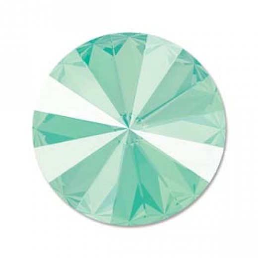 Crystal Mint Green 14mm Swarovski Rivoli, unfoiled