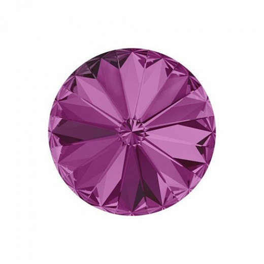 12mm  Fuschia Swarovski Rivoli