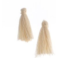 Ivory 25mm Cotton Tassels (20pcs)