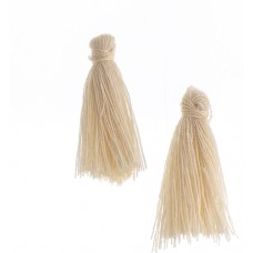 Ivory 25mm Cotton Tassels (20pcs)