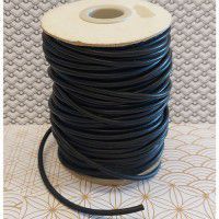 3mm Black Solid Rubber Cord, 50p per metre