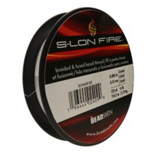 S-Lon Fire Braided and Fused Beading Thread, Crystal, 6lb, 125yds