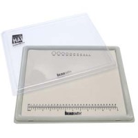 Large Beading Mat Tray Combo, Flocked, with clear cover and 11in x 14in non-slip bead mat