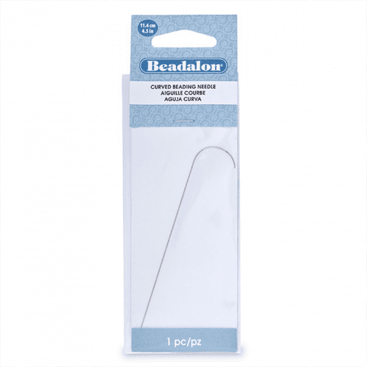 Curved Beading Needle, 4.5 Inch, for use with Bead Spinner