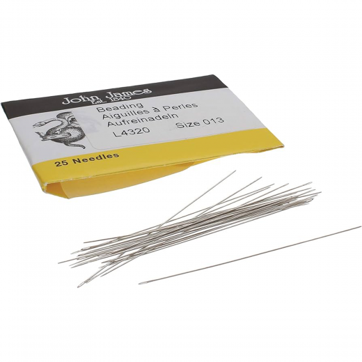Size 13 John James Beading Needles, Longs, Pack of 25