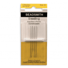 Size 10 English Beading Needles - Longs, Pack of 4