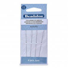 Collapsible Eye Needles, 2.5", Fine, 4 Pack from Beadalon