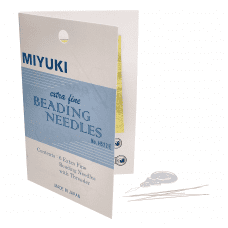 Miyuki Japanese Beading Needles - 6 Extra Fine needles with Threader