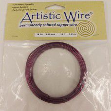 Burgundy Colour, 10ft (3m) 16ga 1.29mm Artistic Wire