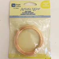 Gold Colour, 25ft (7.6m) 16ga 1.3mm Silver Plated Artistic Wire