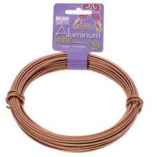 Light Copper colour Aluminium Wire, 12ga (2.1mm) 39 ft (11.88m)