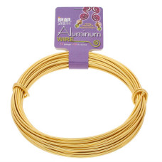 Light Gold Colour 12 Gauge (2.05mm), Aluminium Craft Wire , 12m length, (39ft).