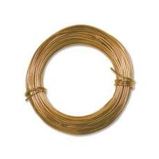 Gold Colour 12 Gauge (2.05mm, Aluminium Craft Wire , 12m length, (39ft).