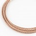 10 Gauge (2.6 mm), Round Braid, Rose Gold Color, 2.5 ft (0.76 m)