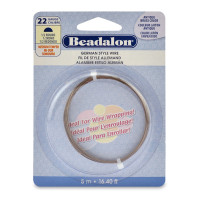 22 Gauge, Half Round German Style Wire, 5M, Antique Brass Colour.