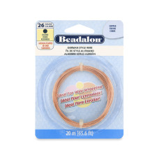 26 Gauge, Round, German Style Wire, 20m, Copper