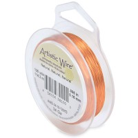 Natural 34 gauge copper wire, 114.3m reel