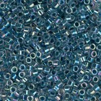 DBLC0058 Lined Light Blue Miyuki size 8/0 Hex Cut Miyuki Delica Beads, Colour Code 0058, approx 5.2g