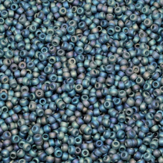 Grey Transparent AB Matte, Miyuki 11/0 Seed Beads, Colour 0152FR, 250 Grams Grey Transparent AB Matte, Miyuki 11/0 Seed Beads, Colour 0152FR, 250 Grams